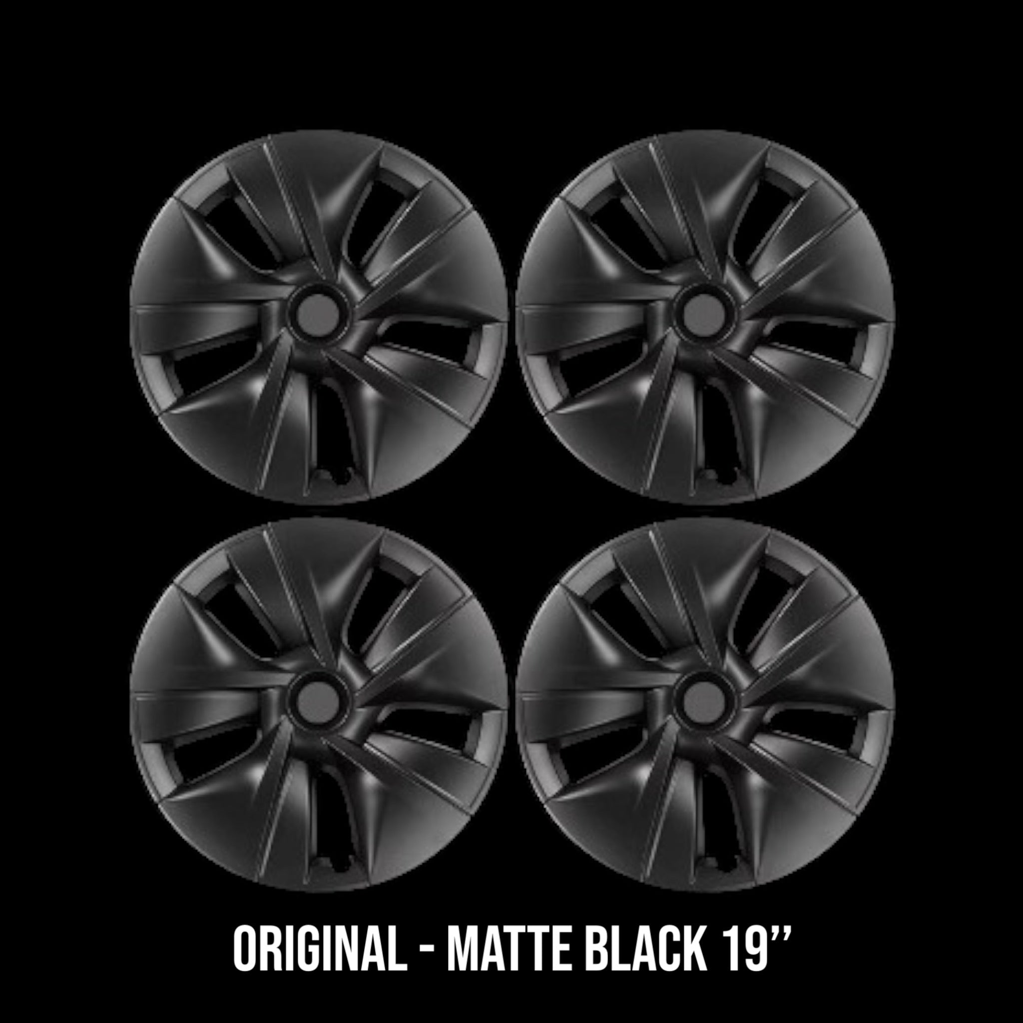 Wheel cover original 19’’ matte black - TESLA MODEL Y