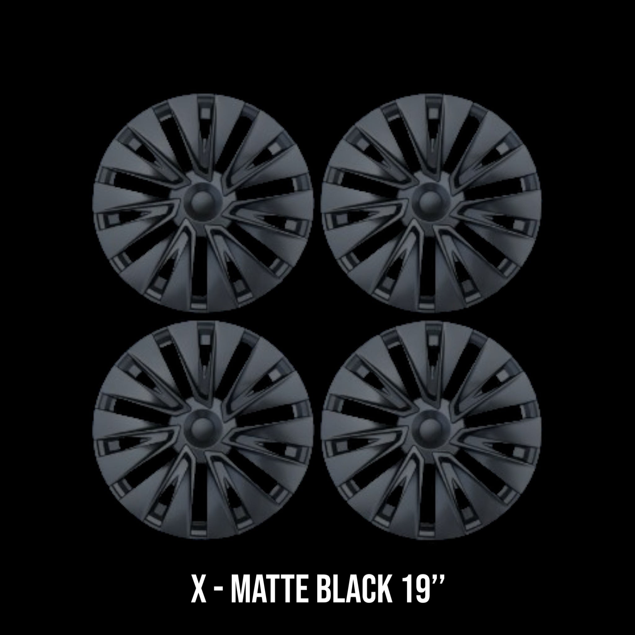 Wheel cover X 19’’ matte black - TESLA MODEL Y