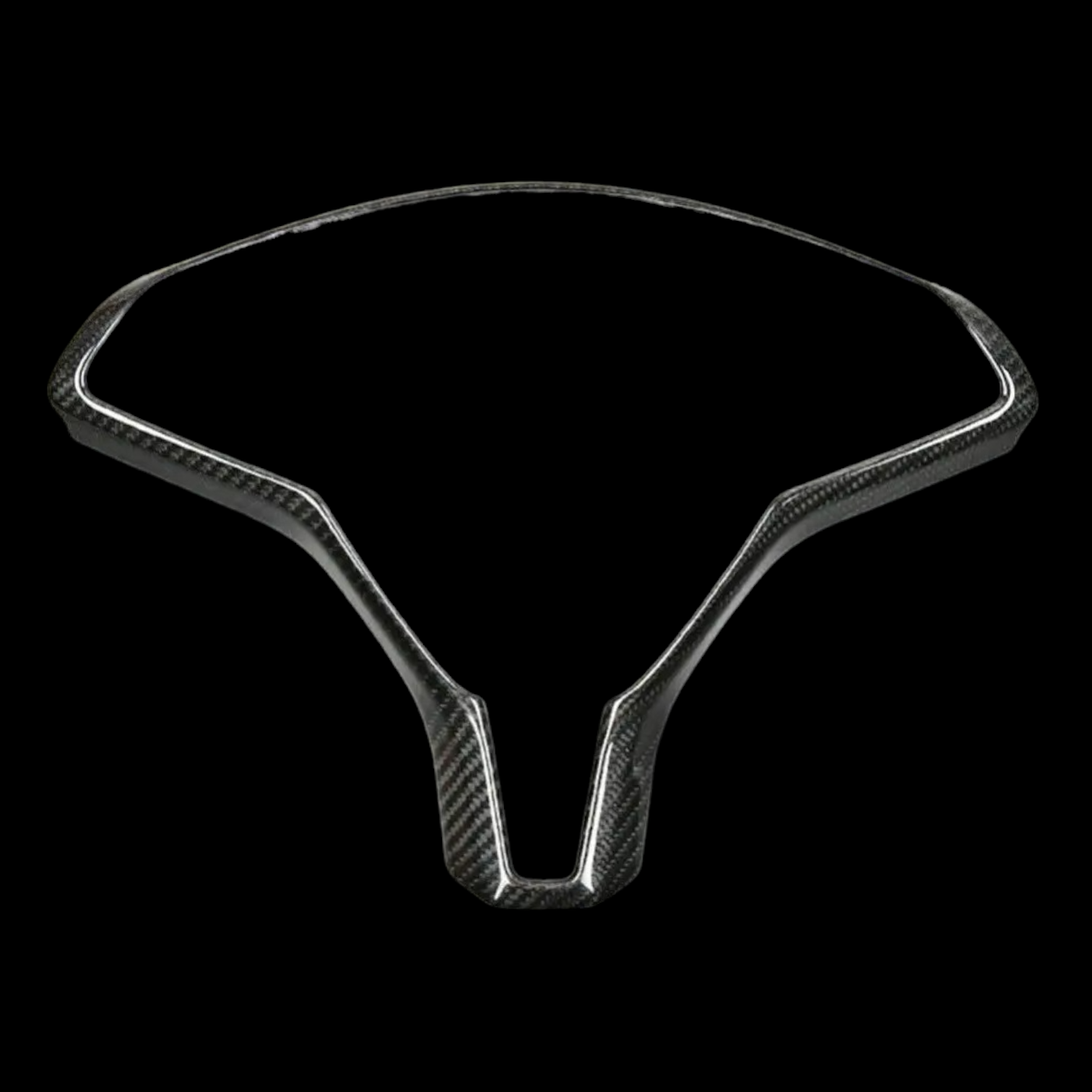 Carbon fiber steering wheel trim for TESLA MODEL S/X - ProTesla